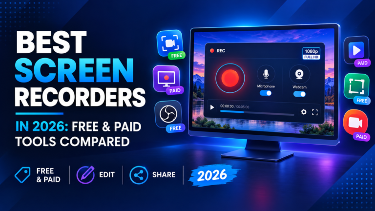 Best Screen Recorders in 2026: Free & Paid Tools Compared