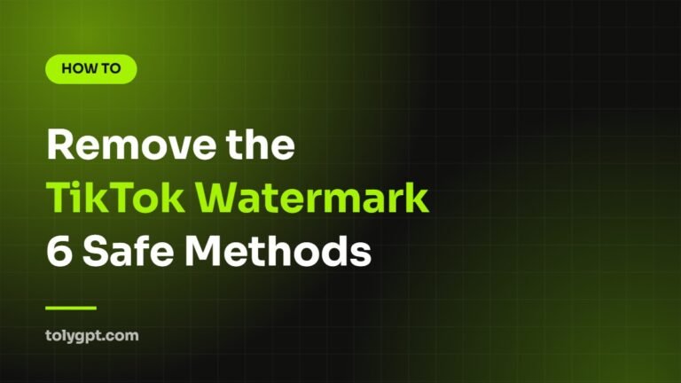 How to remove the TikTok watermark cover