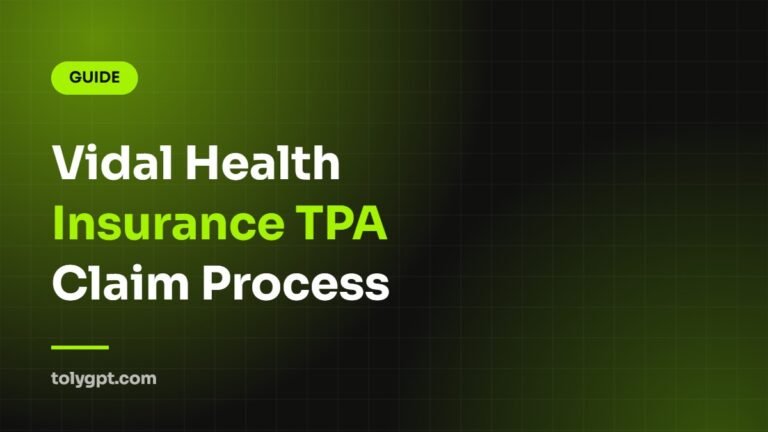Vidal Health Insurance TPA claim process guide cover